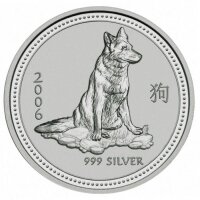 Australien Lunar I 2006 Jahr des Hundes 1/2 oz Silber