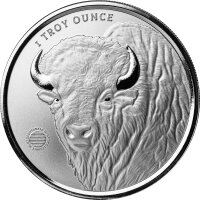 Round USA Buffalo Girl 1 oz Silber