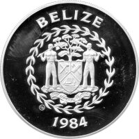 Belize 20 Dollars 1984 - XXIII. Olympische Sommerspiele 1984 in Los Angeles - Silber PP