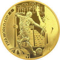 Frankreich 200 Euro 2025 FIFA Fussball WM 1 oz Gold