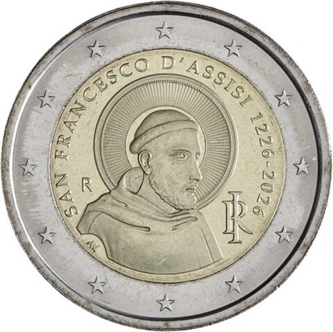 Italien 2 Euro 2026 Franz von Assisi IPZS