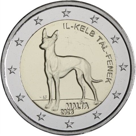 Malta 2 Euro 2026 Pharaonenhund