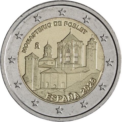 Spanien 2 Euro 2026 Kloster von Poblet