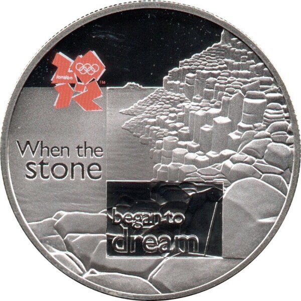 UK 5 Pfund 2010 - XXX. Olympische Sommerspiele 2012 in London "Giants Causeway" - Silber PP