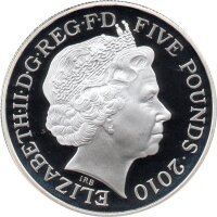 UK 5 Pfund 2010 - XXX. Olympische Sommerspiele 2012 in London "Die Themse" - Silber PP