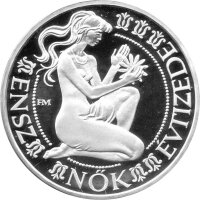 Ungarn 500 Forint 1984 - UNO-Dekade der Frau - Silber PP