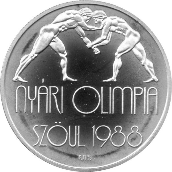 Ungarn 500 Forint 1987 - XXIV. Olympische Sommerspiele 1988 in Seoul "Ringen" - Silber PP