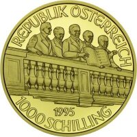 Österreich 1000 Schilling 1995 Zweite Republik Gold
