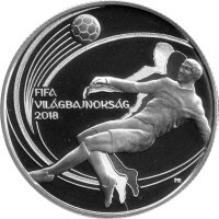 Ungarn 5.000 Forint 2018 - XXI. Fußball WM 2018 in Rußland - Silber PP