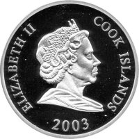 Cook Islands 2 Dollars 2003 - 40. Todestag von John F. Kennedy - Silber PP