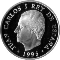 Spanien 1.000 Pesetas 1995 - XXVI. Olympische Sommerspiele 1996 in Atlanta "Olympische Fackel" - Silber PP