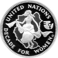 Sudan 5 Pfund 1984 - UNO-Dekade der Frau - Silber PP