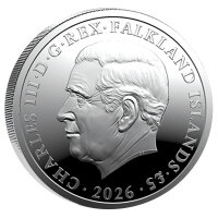 Falkland Inseln King Penguin 2026 1 oz Silber