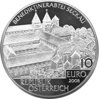 Österreich 10 Euro 2008 Abtei Seckau - Silber PP im...