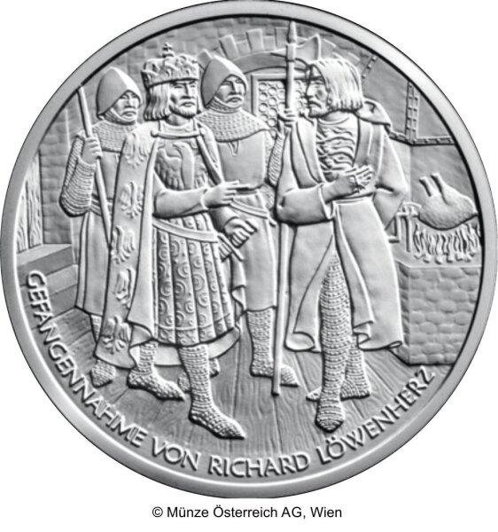 Österreich 10 Euro 2009 Richard Löwenherz - Silber PP im Etui