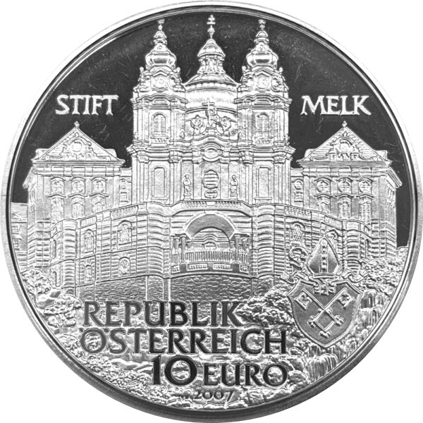 Österreich 10 Euro 2007 Stift Melk - Silber PP im Etui