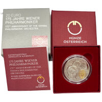 Österreich 20 Euro 2017 175 Jahre Wiener Philharmoniker - Silber PP