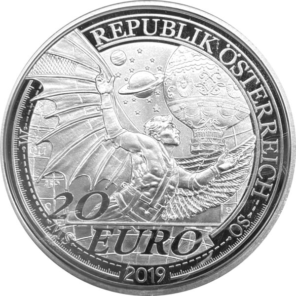 Österreich 20 Euro 2019 Der Traum vom Fliegen - Silber PP