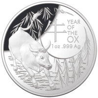 Australien RAM Lunar 2021 Jahr des Ochsen 1 oz Silber |...