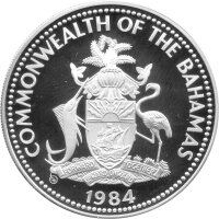 Bahamas 10 Dollars 1984 - XXIII. Olympische Sommerspiele 1984 in Los Angeles "Läufer" - Silber PP