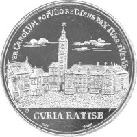 Regensburg Medaille 1973 Altes Rathaus - Silber