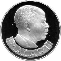 Malawi 10 Kwacha 1978 - Rappenantilope - Silber PP