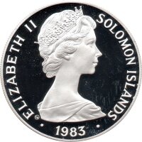 Solomon Islands 5 Dollars 1983 - Internationales Jahr des Kindes - Silber PP