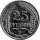 J.018 Kaiserreich 25 Pfennig 1909 - 1912 - Kursmünze - Nickel - ss