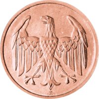 J.315 Weimarer R. 4 Pfennig 1932 "Umlaufmünze" - Bronze - ss