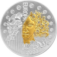 Frankreich 50 Euro 2003 1. Jahrestag des Euro 1000 Gramm...