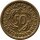 J.310 Weimarer R. 50 Rentenpfennig 1923-1924 "Umlaufmünze" - Al-Bronze - ss