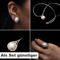 Set "Perlenzauber" 585/1000 Weißgold...