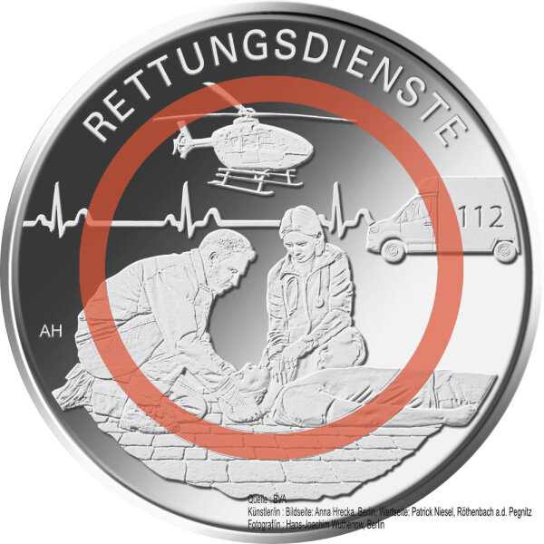 Deutschland 10 Euro 2026 "Rettungsdienste" F