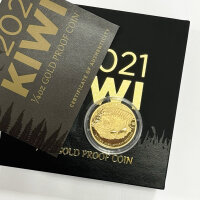 Neuseeland Kiwi 2021 1/4 oz Gold - Polierte Platte