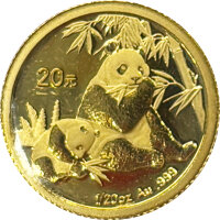 China Panda 2007 1/20 oz Gold
