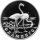 Russland 1 Rubel 1997 - Rote Liste "Flamingo" - 1/2 oz Silber PP