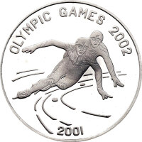 Nordkorea 7 Won 2001 - Olympic Games 2002 - Silber PP