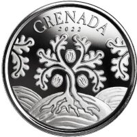 EC 8 Grenada 2022 Muskatnussbaum - 1 oz Silber