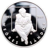 Ungarn 2013 - 100. Jahrestag der Geburt von Sándor Weöres - Silber PP