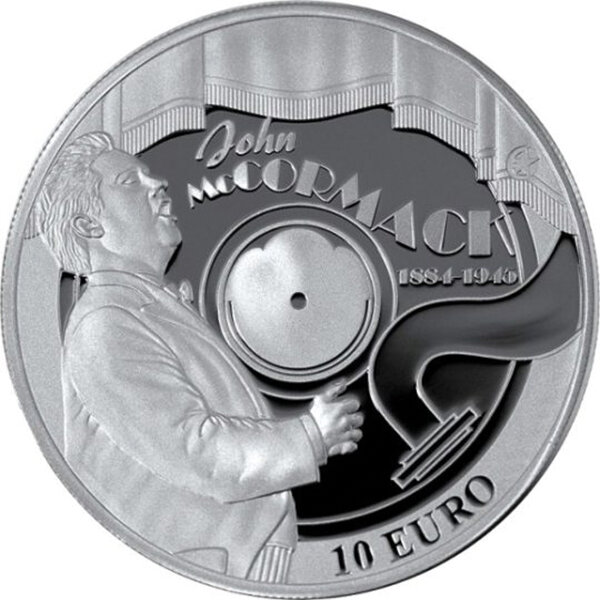 Irland 10 Euro 2014 - 130. Jahrestag - Geburt von John McCormack - Silber PP
