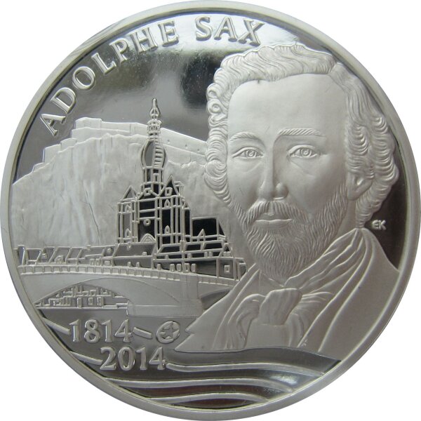 Belgien 10 Euro 2014 - 200. Jahrestag der Geburt von Adolphe Sax - Silber PP