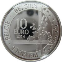 Belgien 10 Euro 2014 - 200. Jahrestag der Geburt von Adolphe Sax - Silber PP