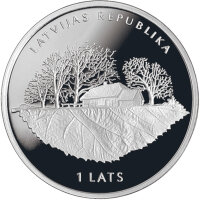 Lettland 1 Lats 2013 - 150 Jubiläum Geburt von Rūdolfs Blaumanis - Silber PP