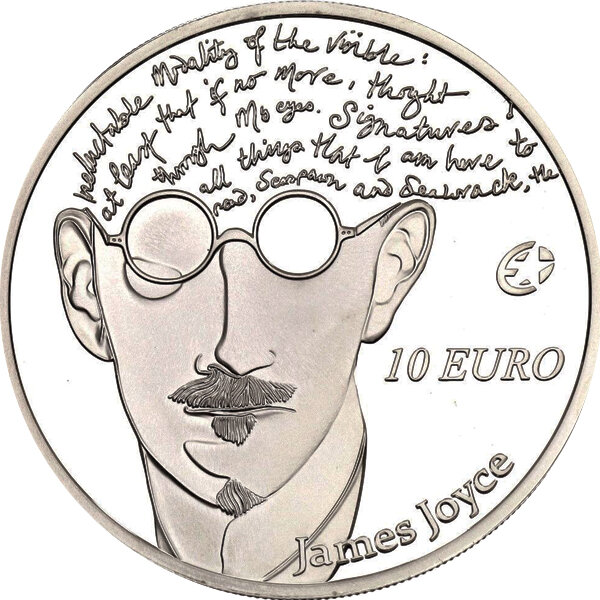 Irland 10 Euro 2013 - James Joyce - Silber PP