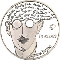 Irland 10 Euro 2013 - James Joyce - Silber PP