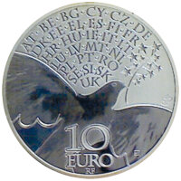 Frankreich 10 Euro 2015 - 70 Jahre Frieden in Europa - Silber Proof