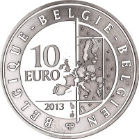 Belgien 10 Euro 2013 - Hugo Claus - Silber Proof