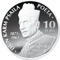 Malta 10 Euro 2013 - Dun Karm Psaila - Silber PP