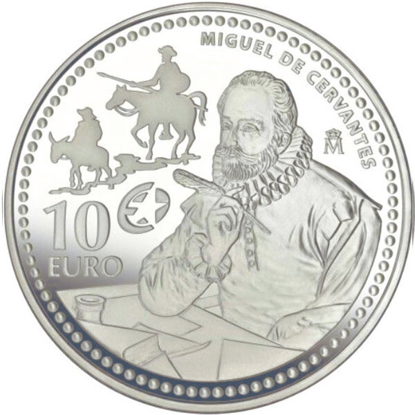 Spanien 10 Euro 2013 «Miguel de Cervantes» - Silber PP
