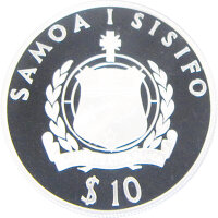 Samoa 10 Tala 1994 - Fledermaus- Silber PP